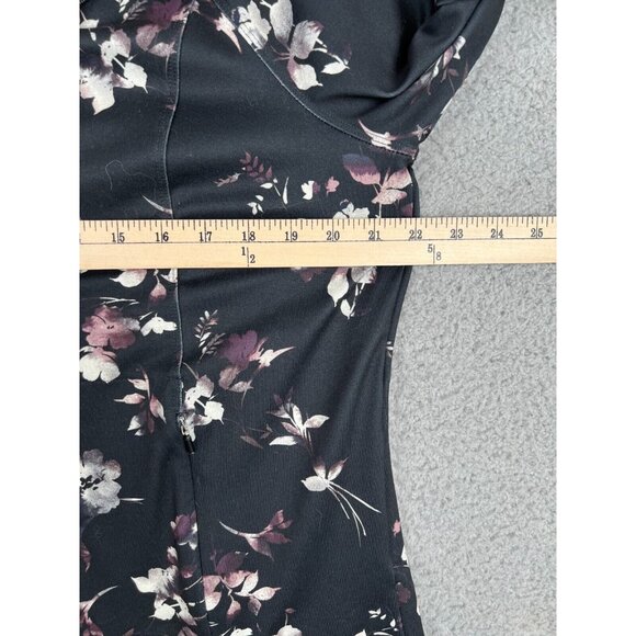 J. Jill Women's Fit Peach-Soft Quarter-Zip Sweatshirt Top Large Floral Print - Picture 8 of 9